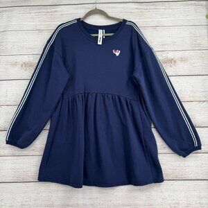 Gola x Anthropologie Oversized Tunic Sweatshirt Women's Large Blue/White‎ Stripe